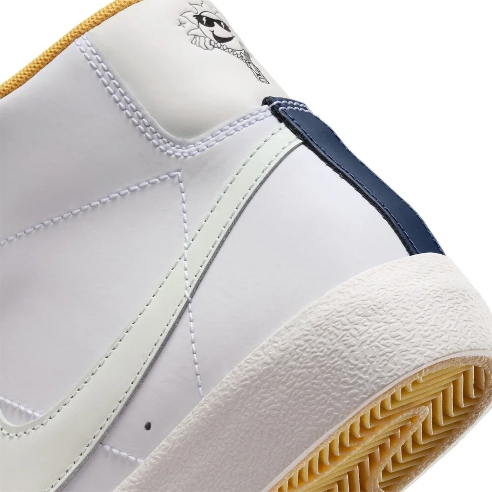 Nike Blazer Mid '77 FN6966-100 Sneaker Kids 7 White Navy Lifestyle Shoes RHS8235 - Picture 14 of 15